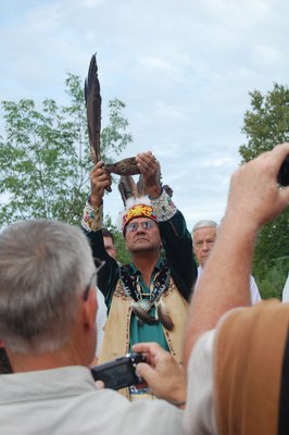 Ceremony - and Eagles - Mark Beginning of Veazie Dam Removal