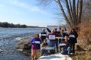 USFWS Maine Field Office staff show their flat fish on the Stillwater Branch!