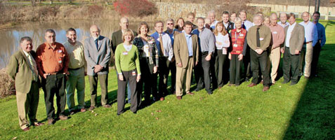 The North Atlantic LCC Steering Committee in Hadley, MA in 2009.